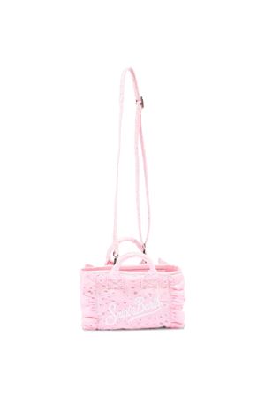Borsa Vanity mini volant in cotone sangallo rosa SAINT BARTH KIDS | VAMI01802531L